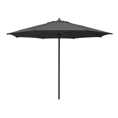 Sombrilla Modena redonda 3m color negro con tela Obravia y estructura de aluminio – Sombrillas México