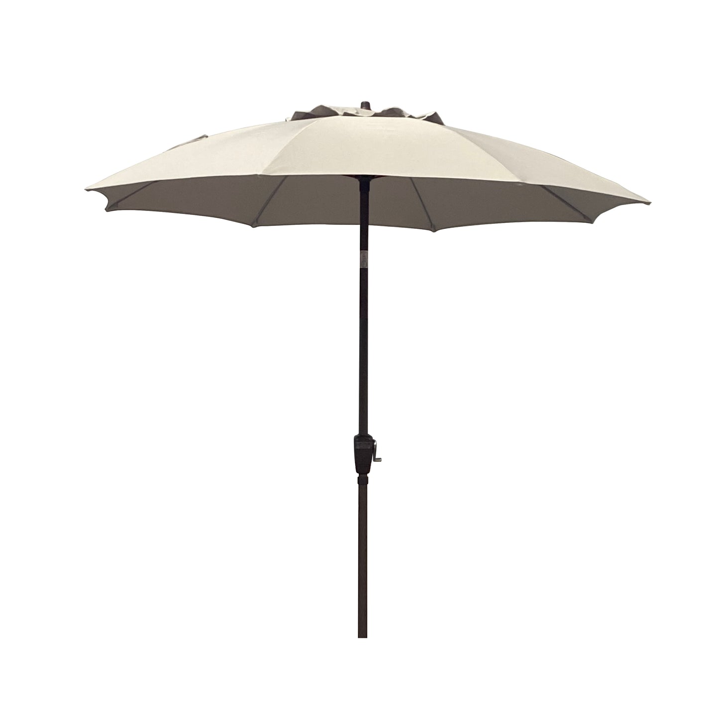 Sombrilla Toscana color vainilla de poliéster 3m para jardín, terraza y restaurante