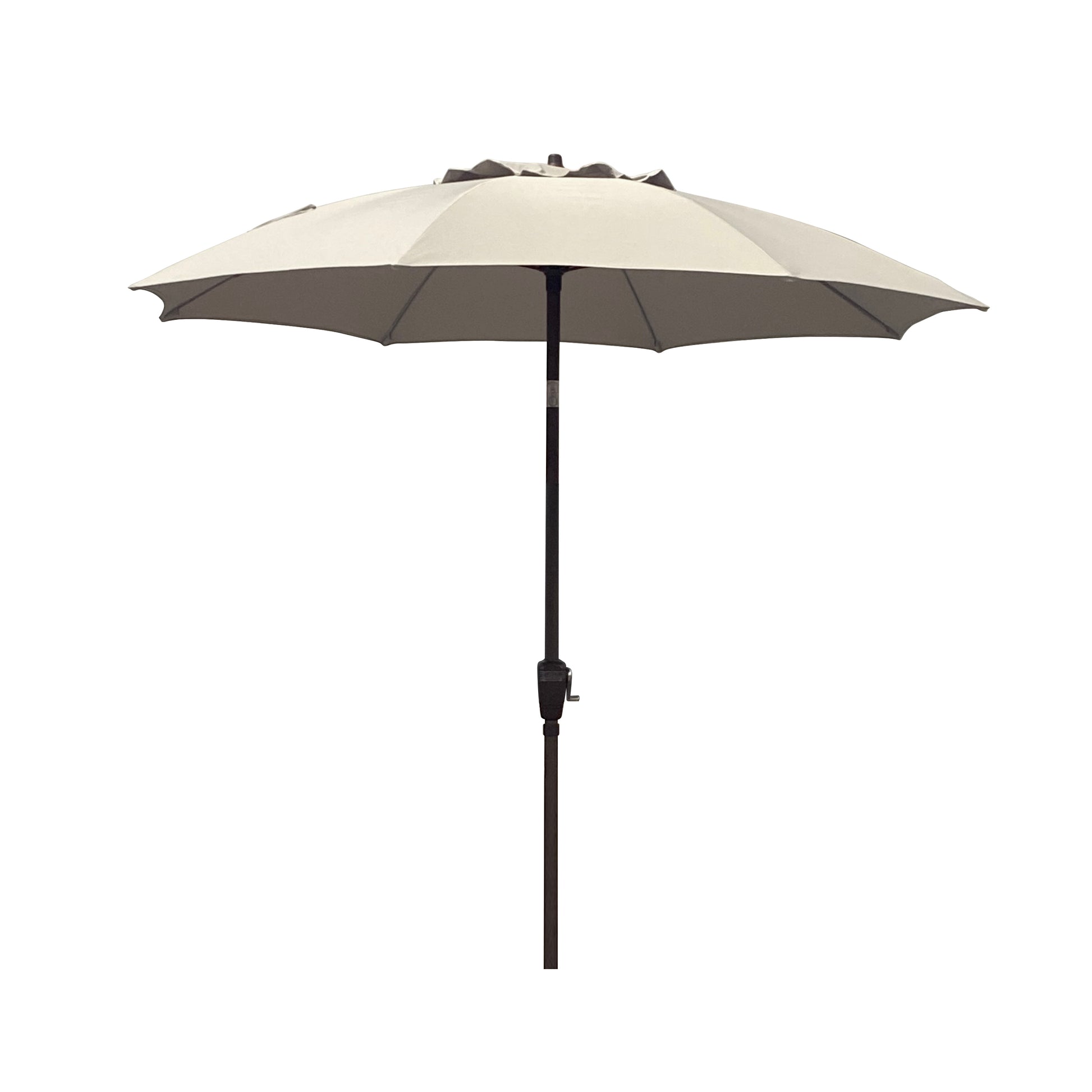 Sombrilla Toscana color vainilla de poliéster 3m para jardín, terraza y restaurante